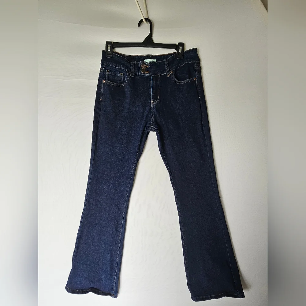Women's Dark Indigo Flare Jeans - Classic Flared Leg
